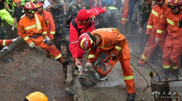 遂昌山体滑坡24小时：两千余人冒雨救援　仍有26人失联