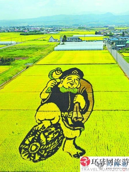 日本农民“种”稻田画 精美且不影响收成