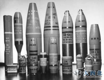 埃奇伍德兵工厂制造的各种化学武器