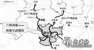 渭武高速公路示意图